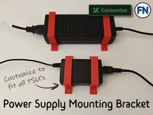 Customizable power supply mounting bracket