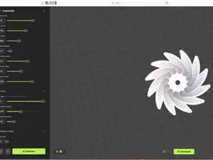 Parametric Fan & Impeller Generator(OpenSCAD v3.2)