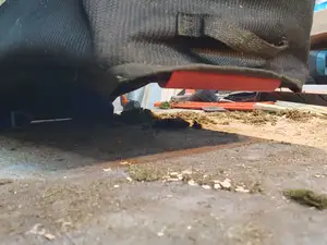 Grass collection bag protector - bottom