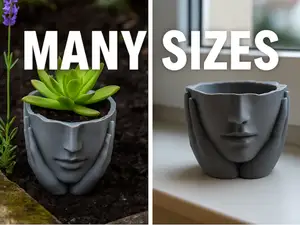 Pflanzkopf Gesicht STL – 3D Druck Blumentopf