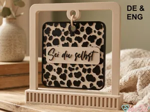 Be Yourself - Elegant Leo Print Hanging Decor