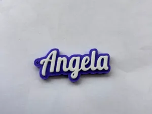 Angela name keychain