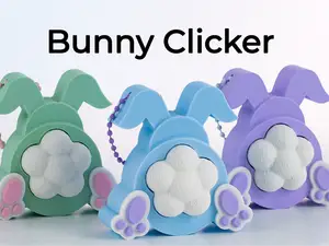 Bunny Clicker – 3D Printable Fidget Toy