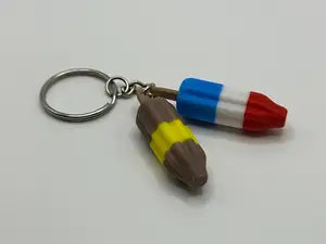 Bomb Pop Keychain Popsicle Charms