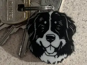 Dog Bernese Mountain Dog keychain
