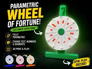 Parametric Wheel of Fortune – Customizable Spinner