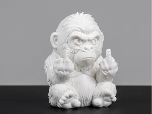 Grumpy Attitude Gorilla