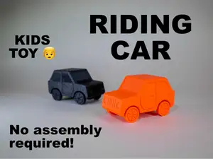 Riding Car - Toy for Kids Model - One piece print