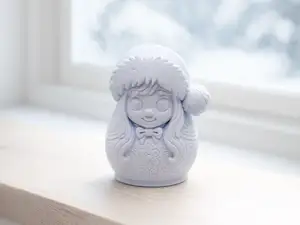 Frostfee im Wintermantel