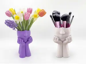 Face Sculpture Vase – Makeup Brush Holder