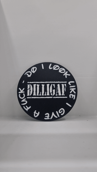 D.I.L.L.I.G.A.F. DILLIGAF Untersetzer Coaster 2