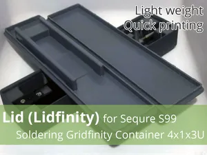 Lid Lidfinity for Sequre S99 Soldering Gridfinity