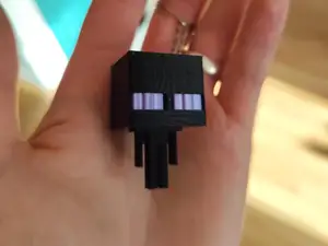 Cute tiny Enderman keychain