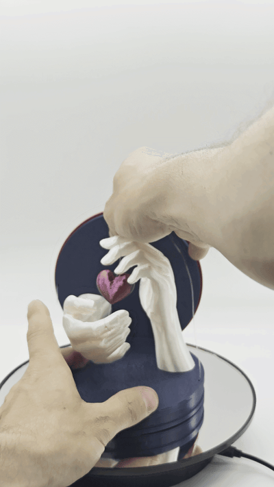 Tensegrity Cup Holder Gravity-Defying Hands&Heart