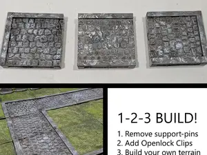 Graveyard - pavement tiles (OpenLOCK system)