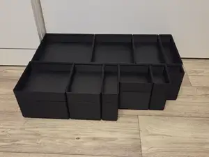 Gridfinity full and half height stackable