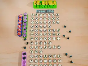 ROUND KEYCAP FIDGET CLICKER - TYPEWRITER FONT