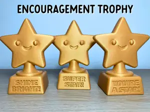 Cute Smiling Star Trophy – Gift of Encouragement