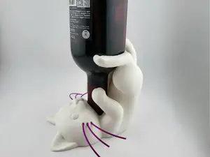 cat wine bottle holder Easter kitty