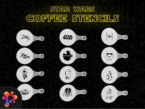 Star Wars Coffee Stencils by Polymeria