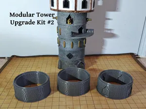 DnD Modular Wizard Tower - No Windows Levels Kit