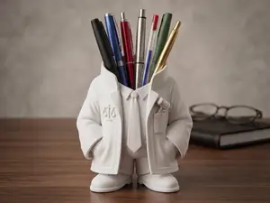 Lawyer Pen Holder–Desk Organizer Figure