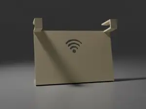 Cable Cover Back Panel - Copri cavi mensola router