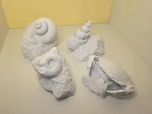 Life‑size collection of fossil 3D scans