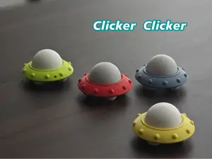 UFO Clicker Keychain