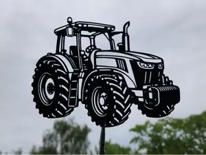 Modern Farm Tractor 2D Wall Art Decor