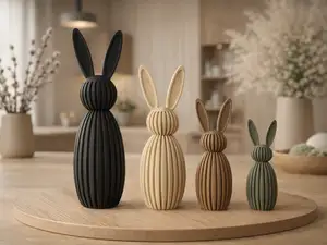 Japandi Easter Bunny - Part Classic - Modern Decor