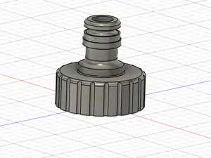 Gardenhose Fitting 3/4" with 1" thread