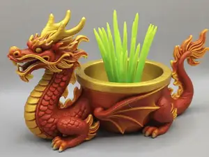 Chinese dragon flowerpot