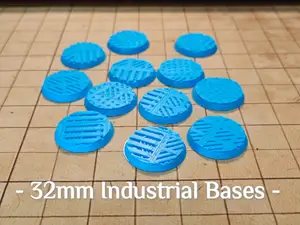 12x 32mm Tech / Industrial Bases - 40K / DnD