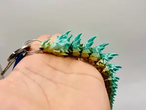 Sharphorn Articulated Flexi Keychain Dragon