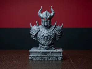 Sarevok Anchev Bust - Baldur's Gate 3 Fan Art