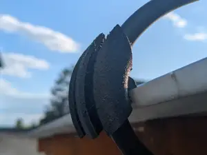 Kabelführung Solaranlage 18mm Wellrohr Trapezblech