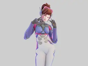 DVA Statue Overwatch