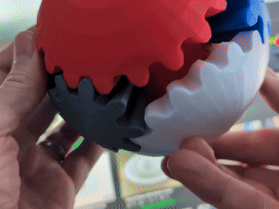 Fidget Ball with gears