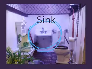 1:12 Victorian Doll House Sink/Basin
