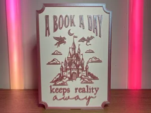 A Book a Day Keeps Reality Away LightUp Book Nook