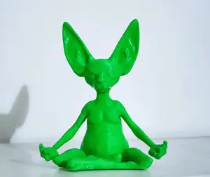 Sphynx Cat yoga statue