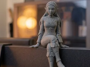 BOTW Zelda Ledge Sitter