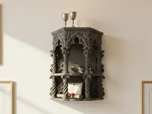 Gothic Column Shelf: The Curiosity Cabinet