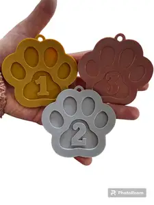 Dog paw medal set