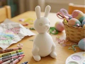 Friendly Articulated Bubblehead Bunny