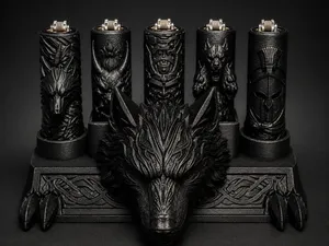 Wolf Clipper Display Stand