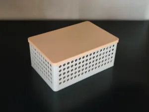 带盖收纳盒，省料壁厚1mmm，极简行程成功率高，更新镂空版