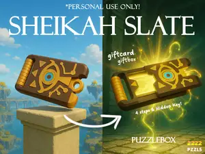 Giftcard GIftbox (4 Step Puzzle)