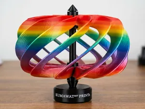 Twisted Helical Wind Spinner Desk Toy